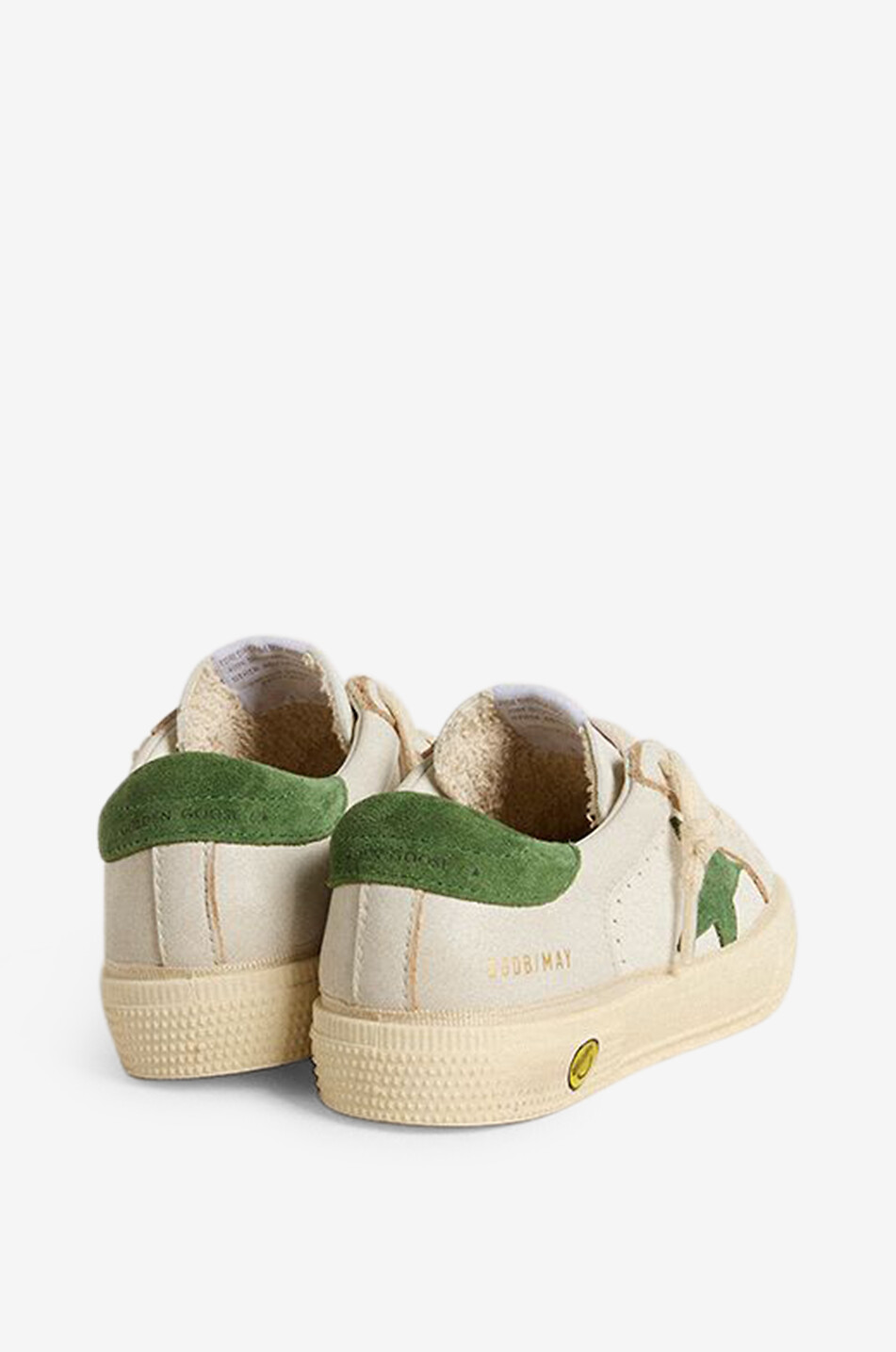 GOLDEN GOOSE May Double Quarter boys' nappa leather sneakers with suede star Boy BEIGE 3
