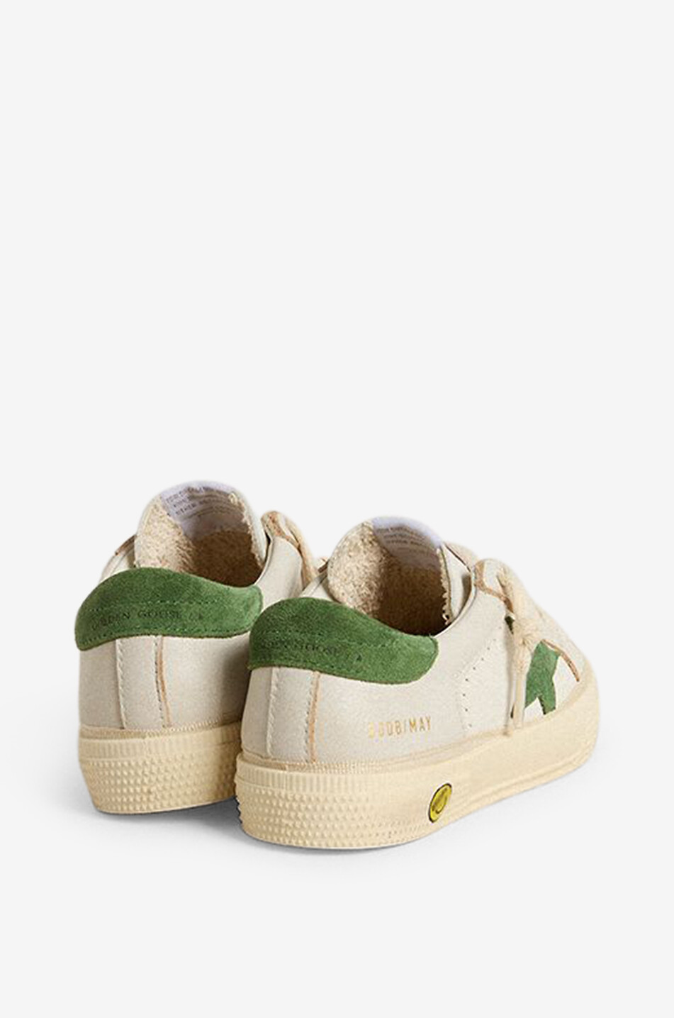 GOLDEN GOOSE May Double Quarter boys' nappa leather sneakers with suede star Boy BEIGE 3
