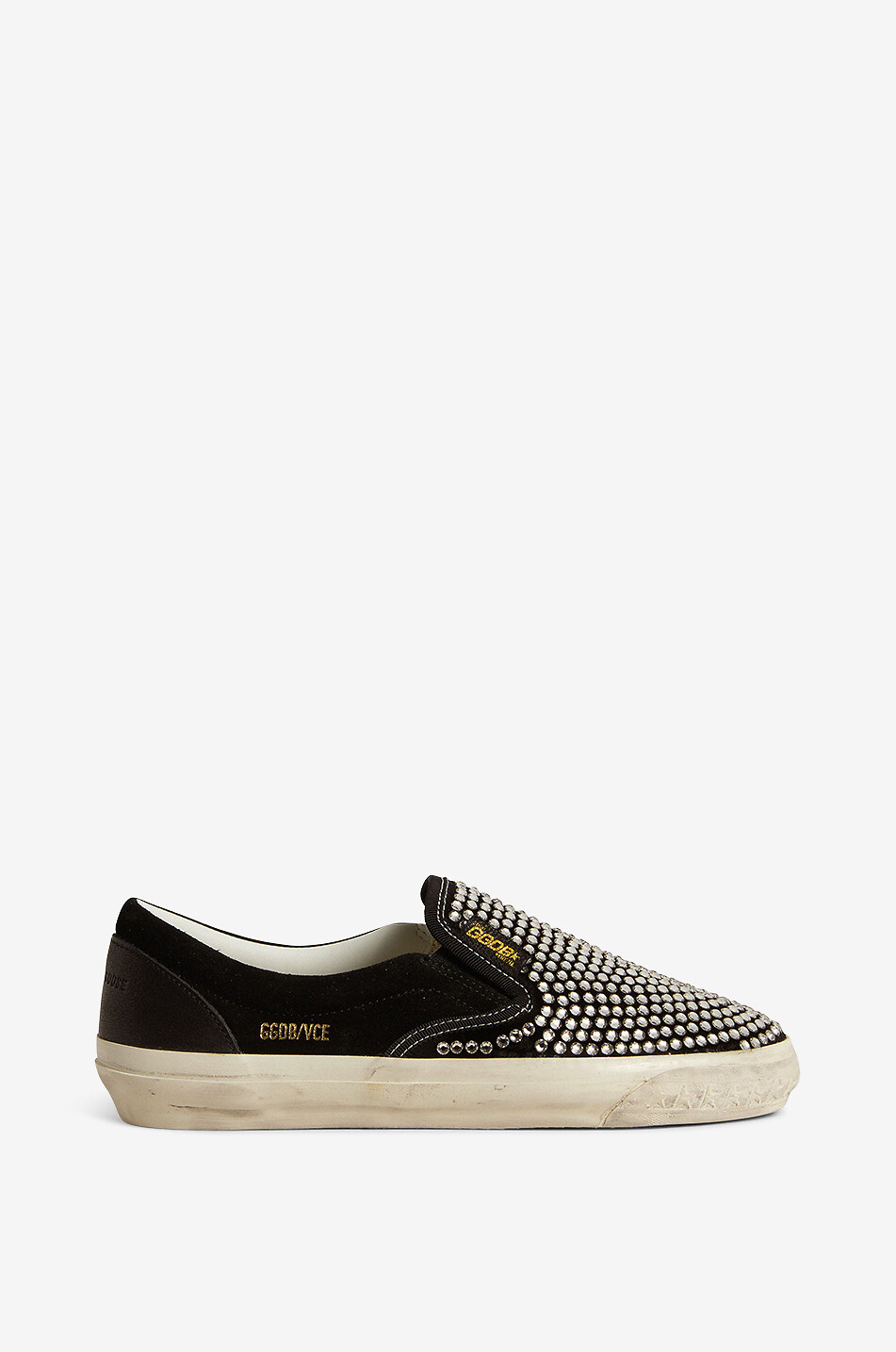 Baskets slip-on en daim à cristaux VCE