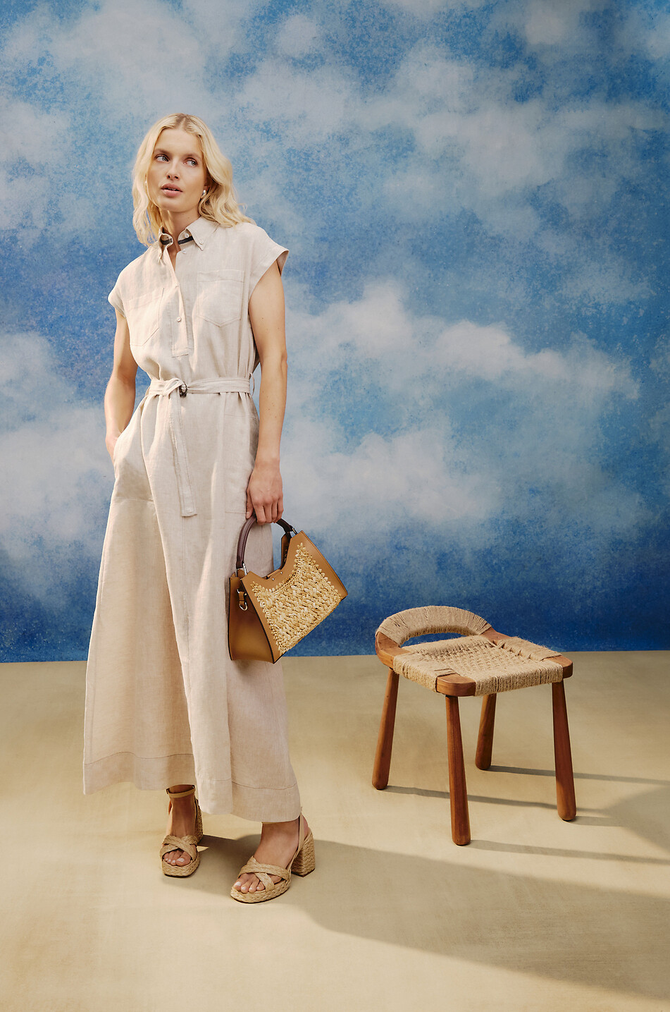 LIE STUDIO Clous d'oreilles dorés The Camille Femme ARGENT 4