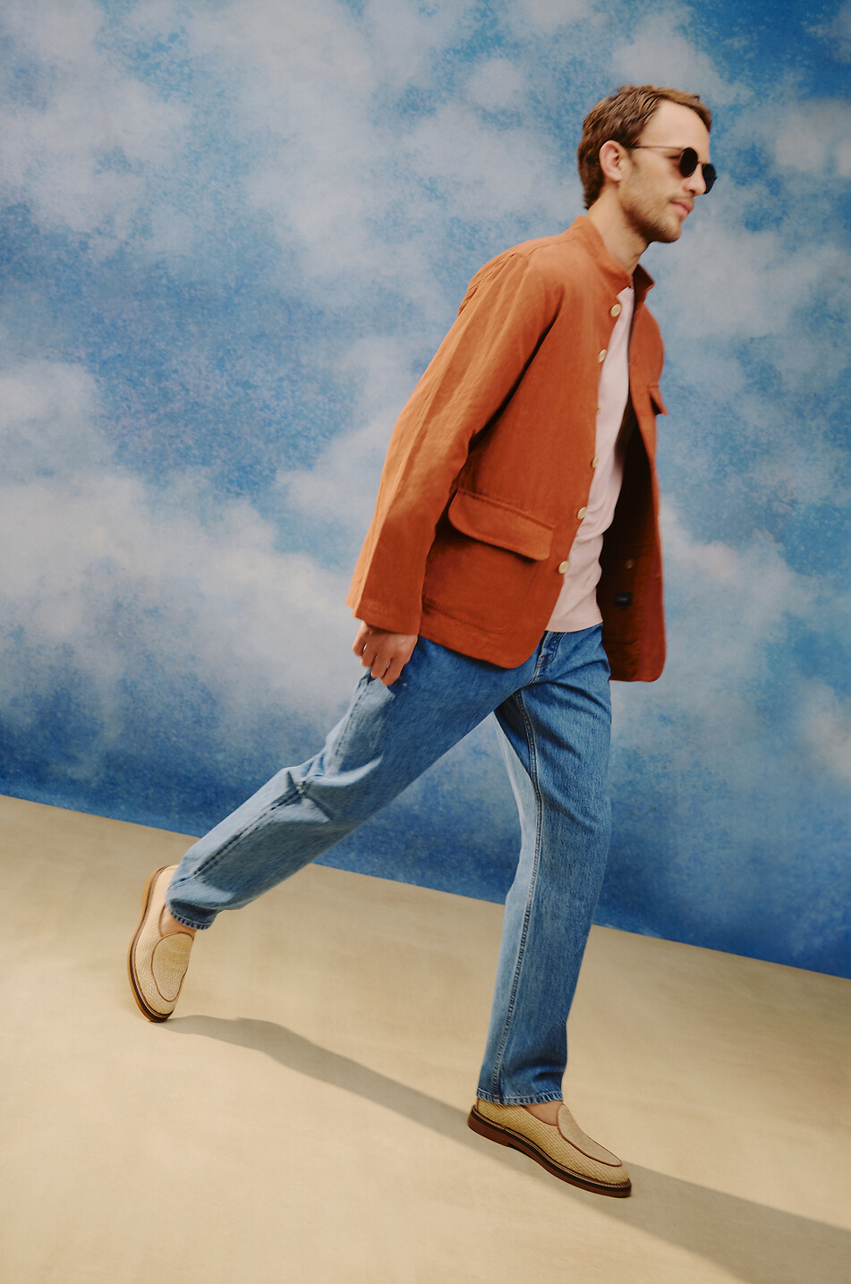 JACQUES SOLOVIERE Mocassins tressés en raphia Lex Homme MULTICOLORE 5