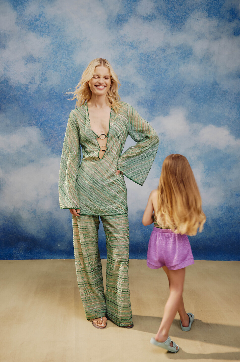 OSEREE Weite Shorts für Kinder Lumière Mädchen VIOLETT 7