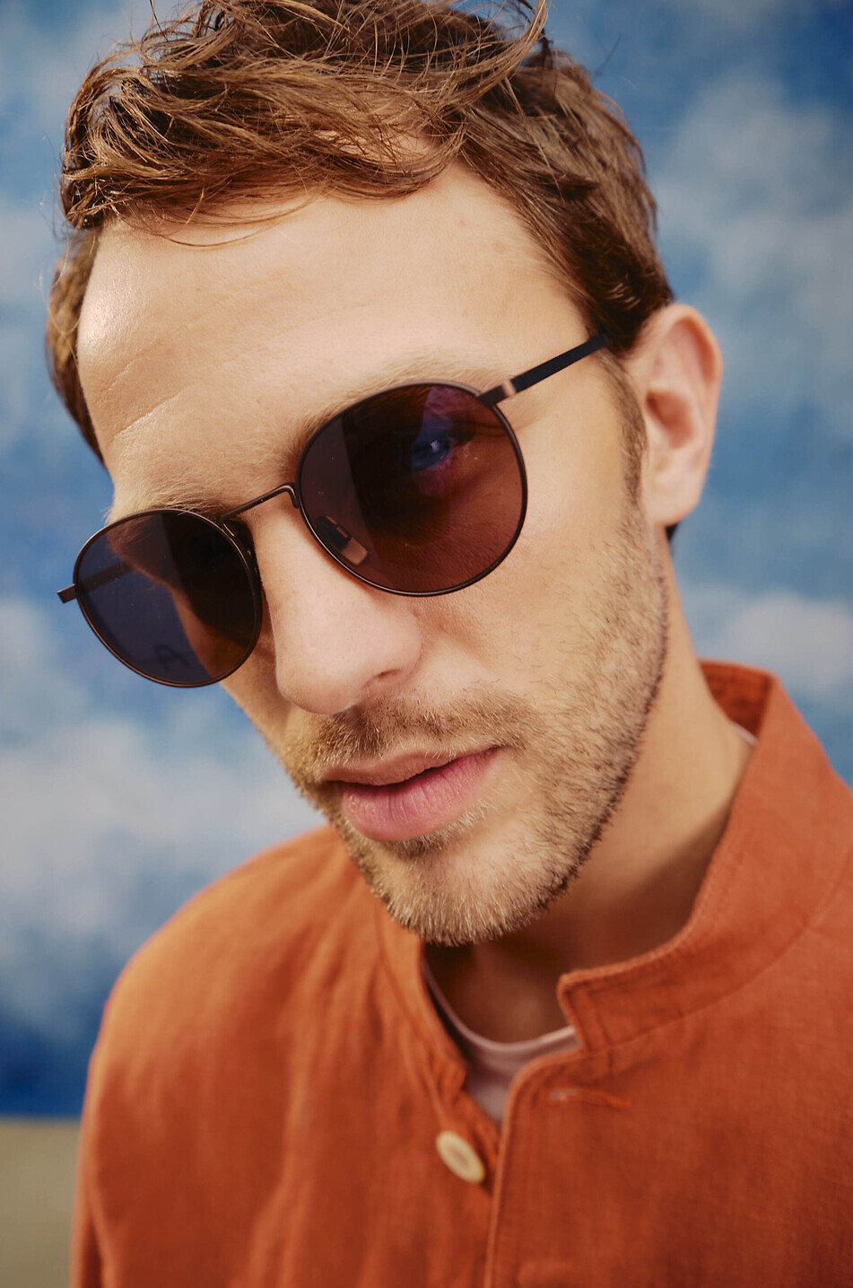 SUNSPEL Kurzarm-Rundhals-T-Shirt Classic Herren HELLROSA 8