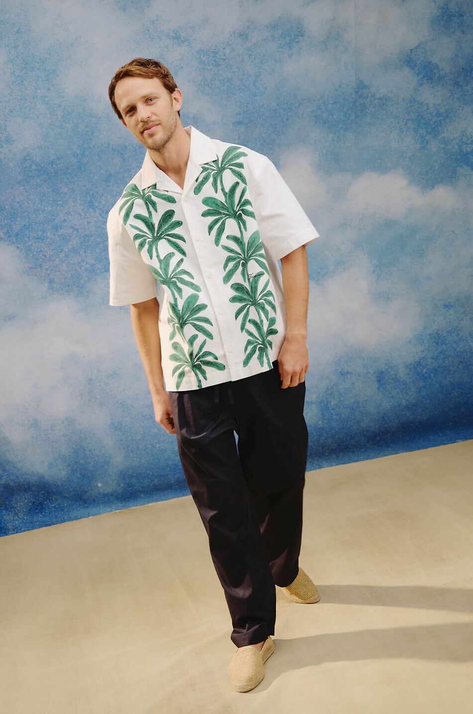 Hose aus Baumwollpopeline Pyjama