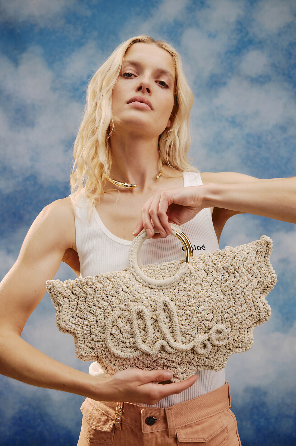 Denim-Shorts Chloé Signature