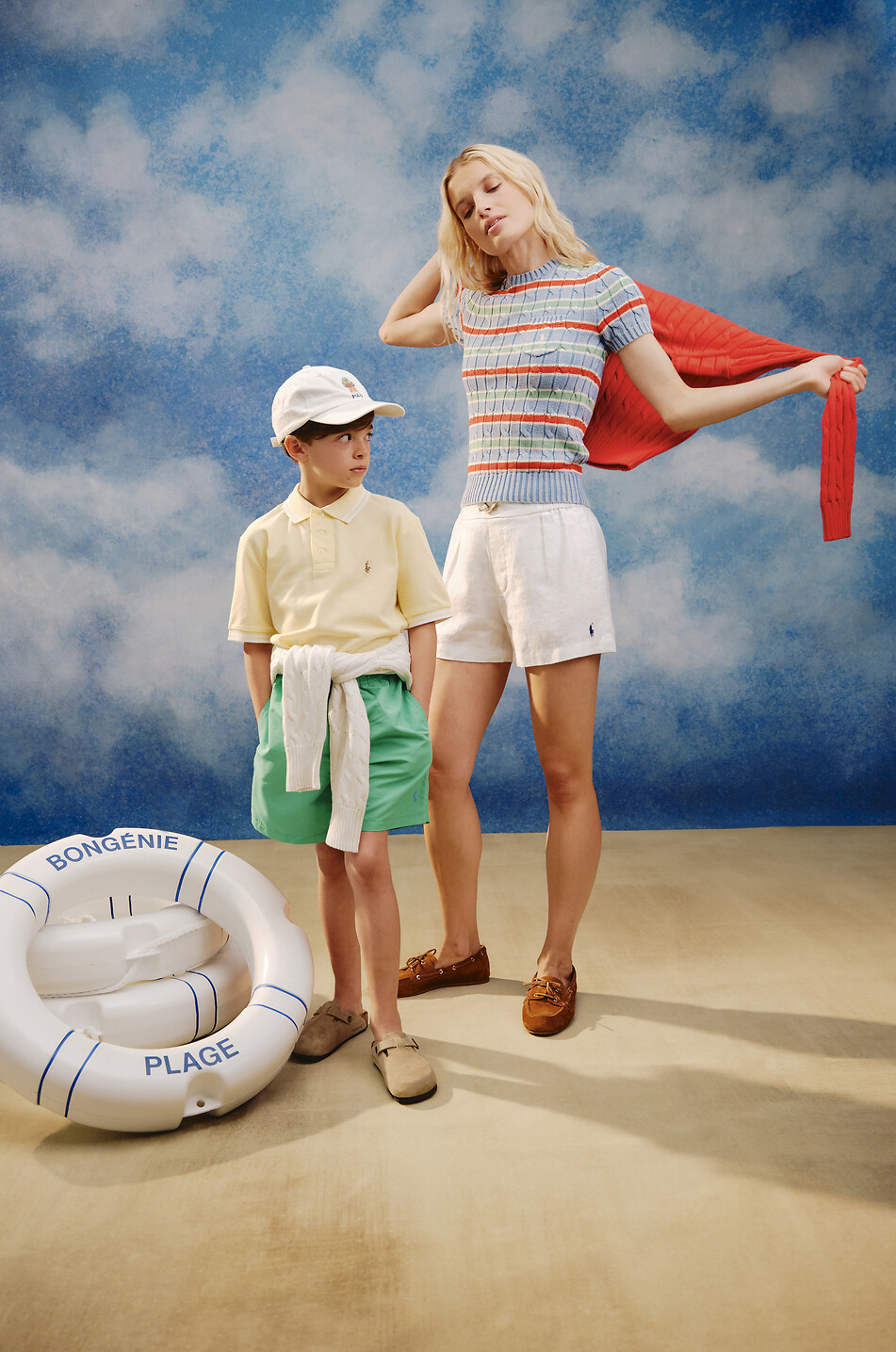 POLO RALPH LAUREN Pony embroidered linen shorts Women WHITE 6
