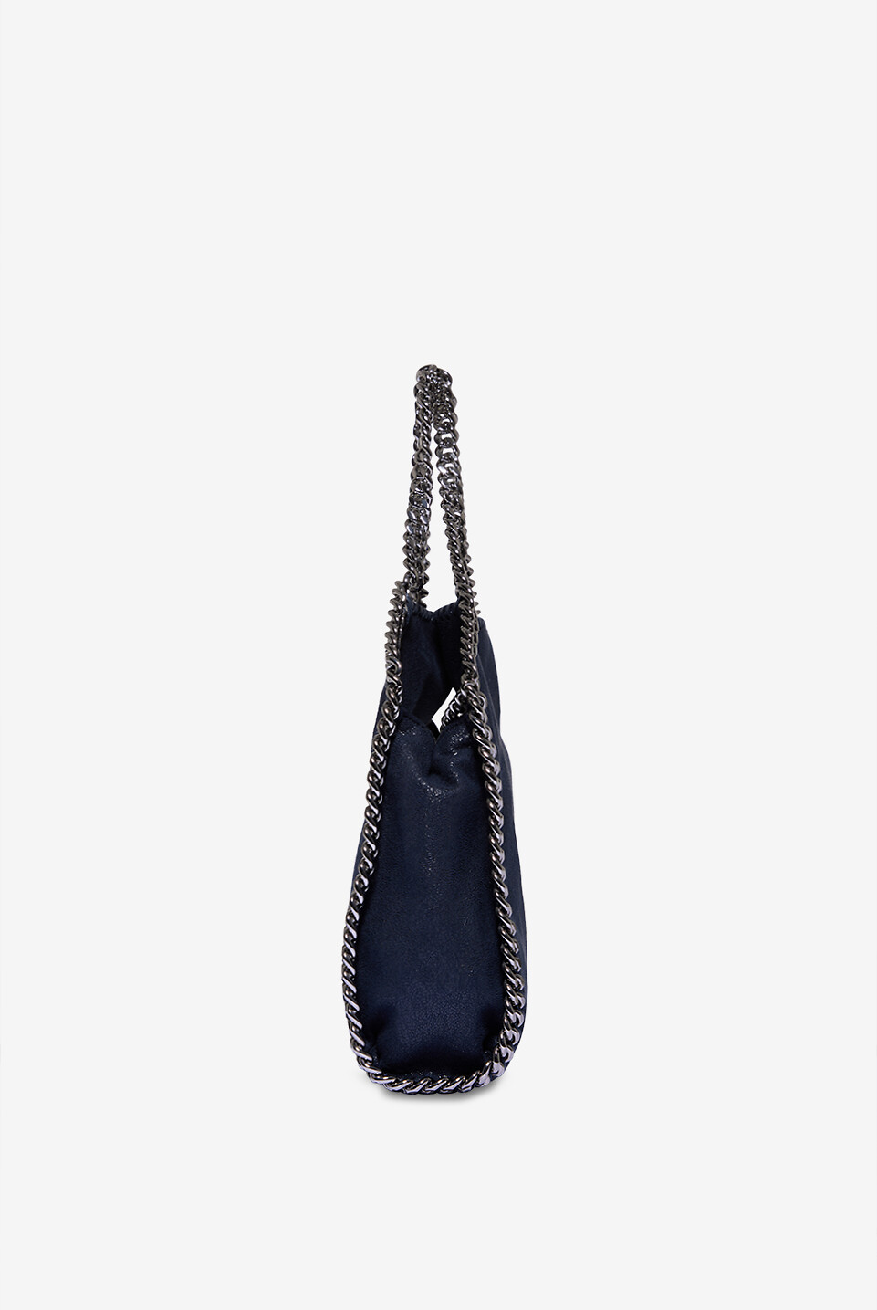 STELLA McCARTNEY Falabella Shaggy Deer Mini Tote in faux suede Women DARK BLUE 4