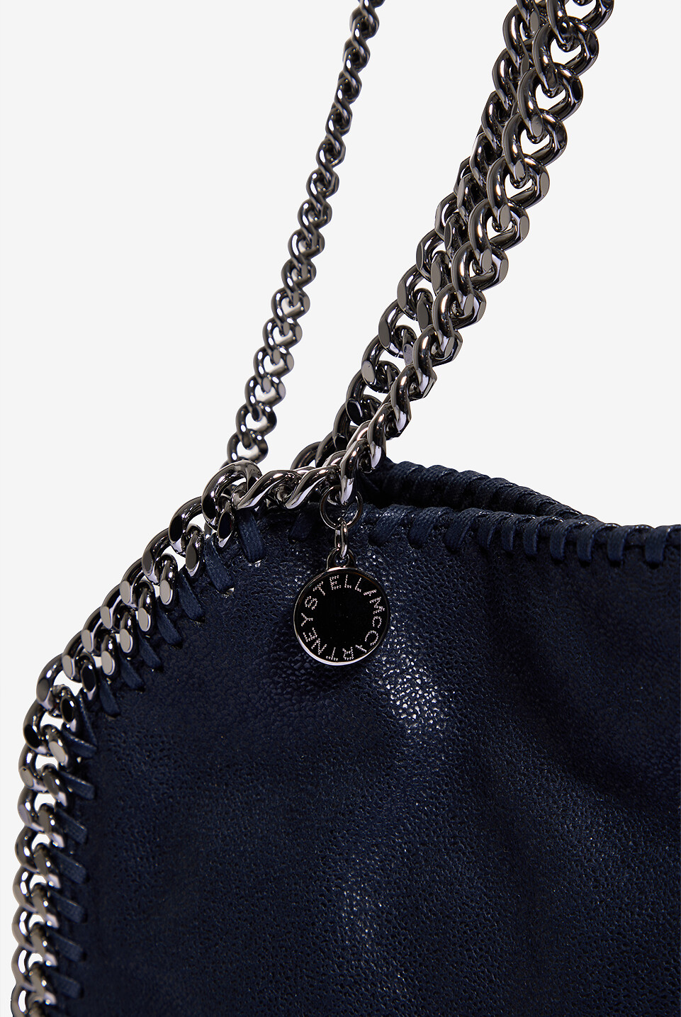 STELLA McCARTNEY Falabella Shaggy Deer Mini Tote in faux suede Women DARK BLUE 6