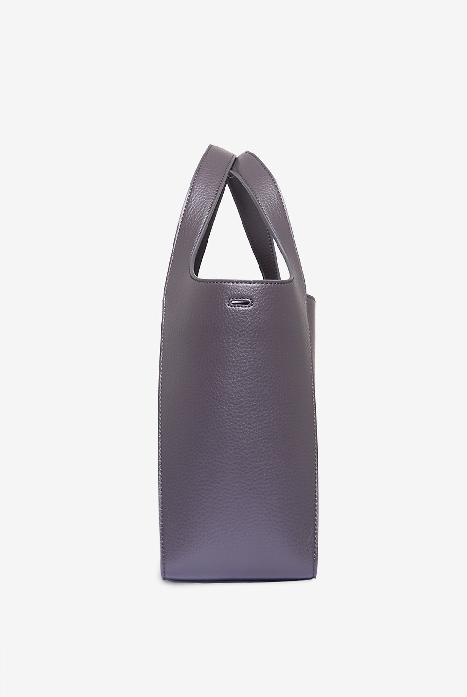 STELLA McCARTNEY Logo studded tote bag with shoulder strap Women DARK GREY 4