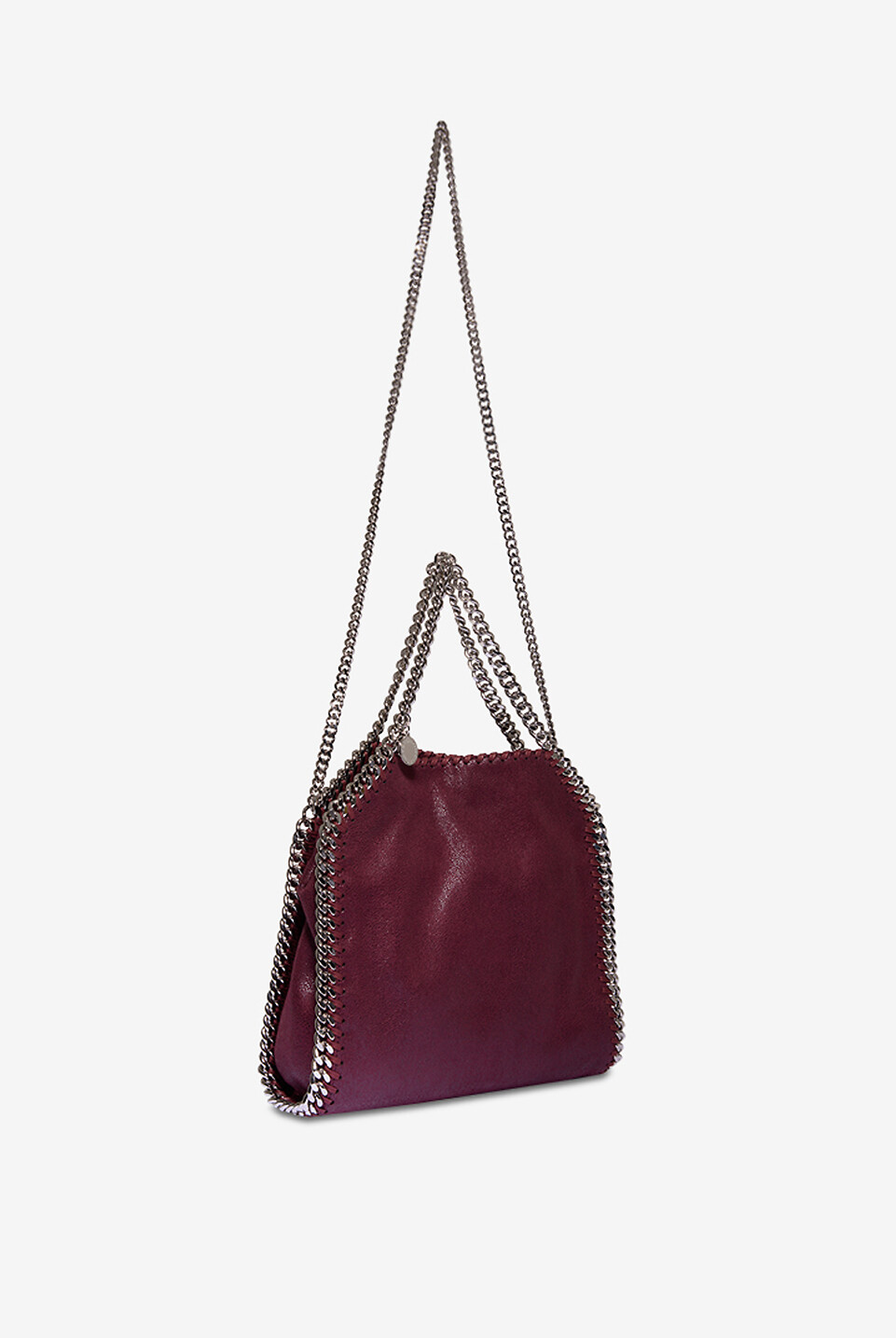 STELLA McCARTNEY Shopper aus Kunstwildleder Falabella Mini Damen DUNKELROT 5
