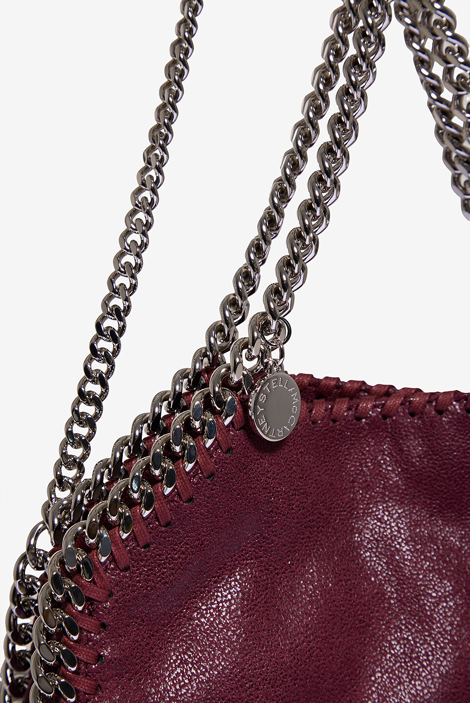 STELLA McCARTNEY Shopper aus Kunstwildleder Falabella Mini Damen DUNKELROT 6