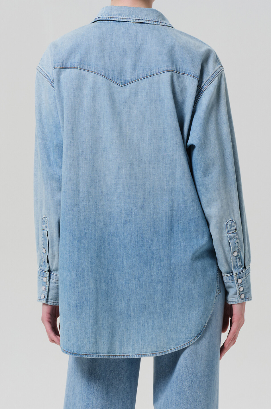 CITIZENS OF HUMANITY Langärmeliges Hemd Rancher Kayla Damen HELLBLAU 4