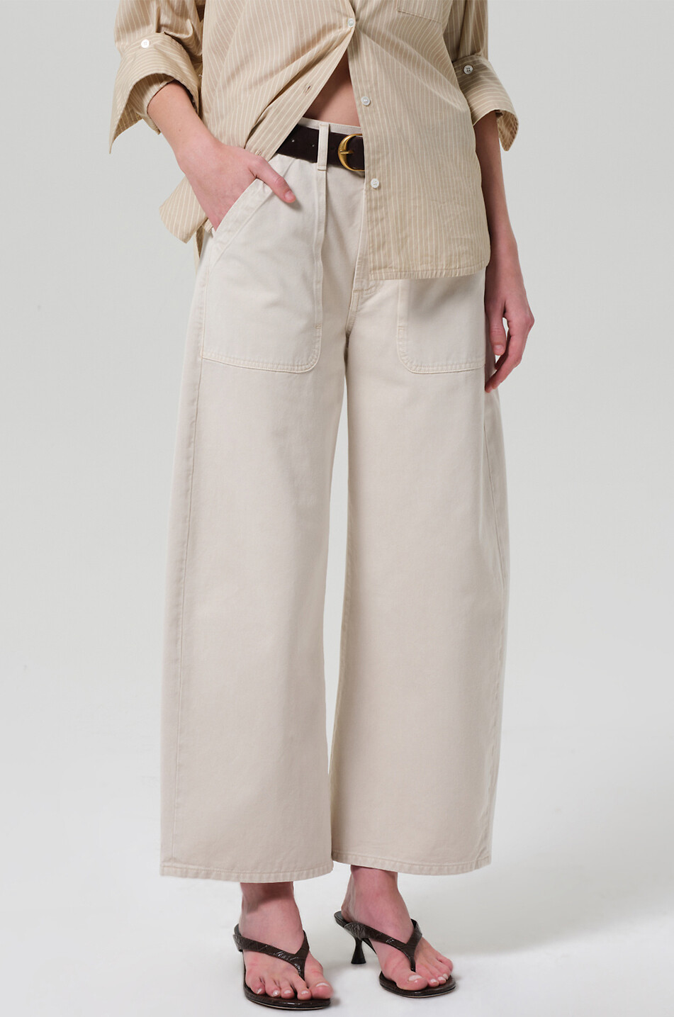 CITIZENS OF HUMANITY Ayla wide-leg jeans Women EGGSHELL 4