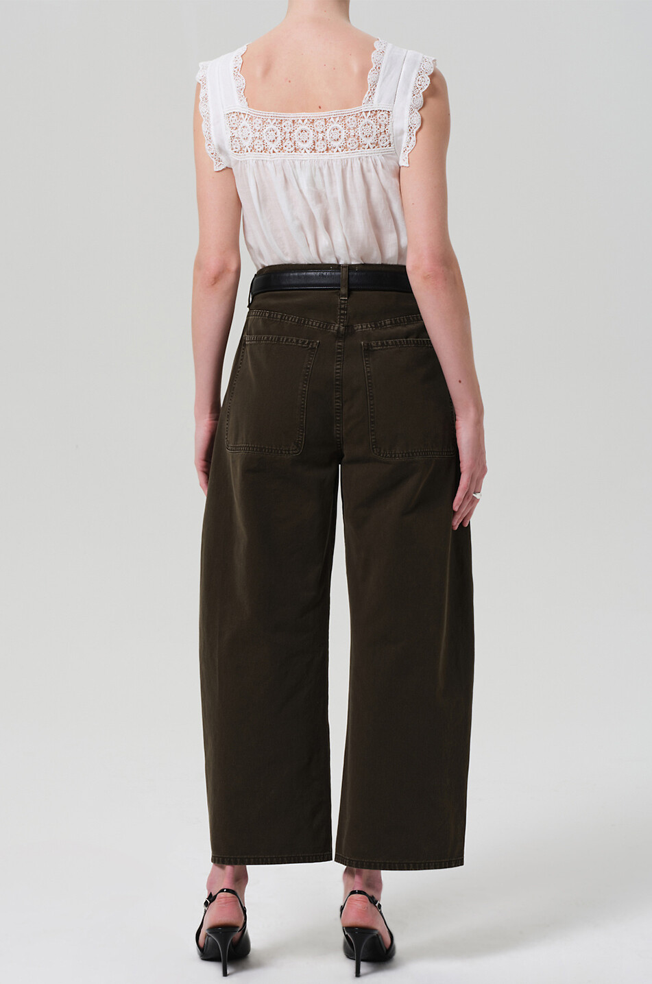 CITIZENS OF HUMANITY Ayla wide-leg jeans Women DARK GREEN 3
