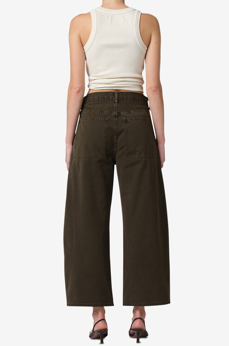 CITIZENS OF HUMANITY Ayla wide-leg jeans Women DARK GREEN 8