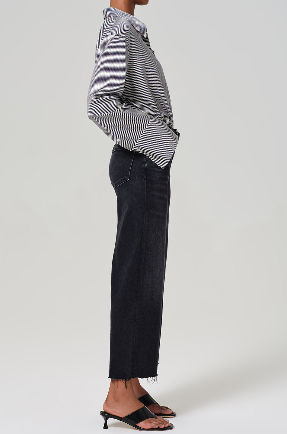 CITIZENS OF HUMANITY Lyra wide-leg jeans Women BLACK 5