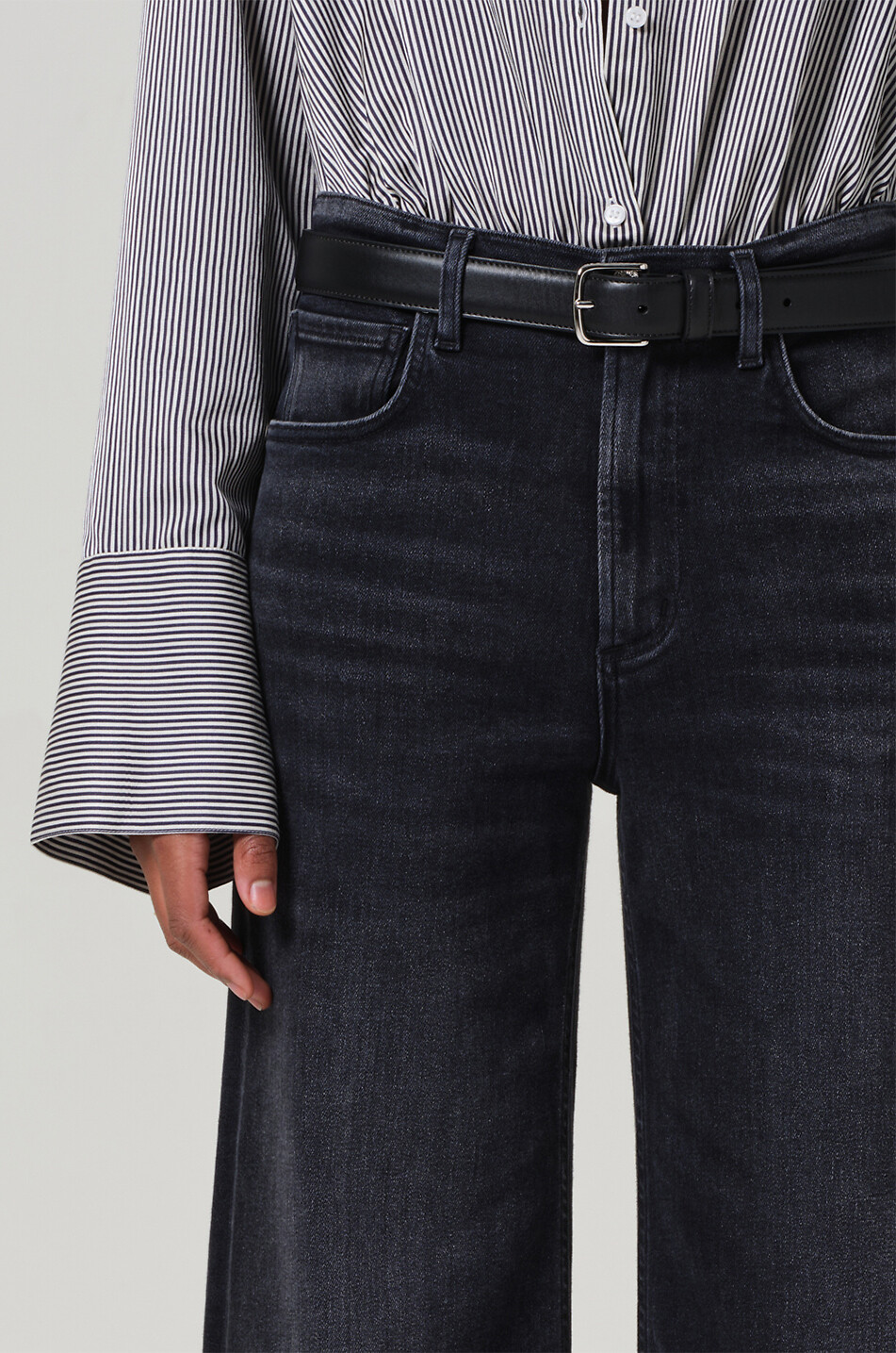 CITIZENS OF HUMANITY Lyra wide-leg jeans Women BLACK 6