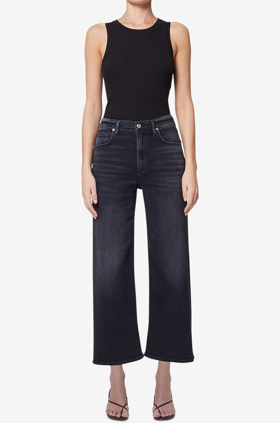 CITIZENS OF HUMANITY Lyra wide-leg jeans Women BLACK 7