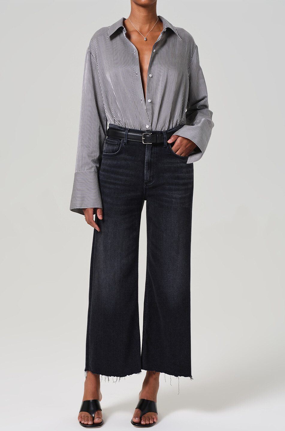 CITIZENS OF HUMANITY Lyra wide-leg jeans Women BLACK 2