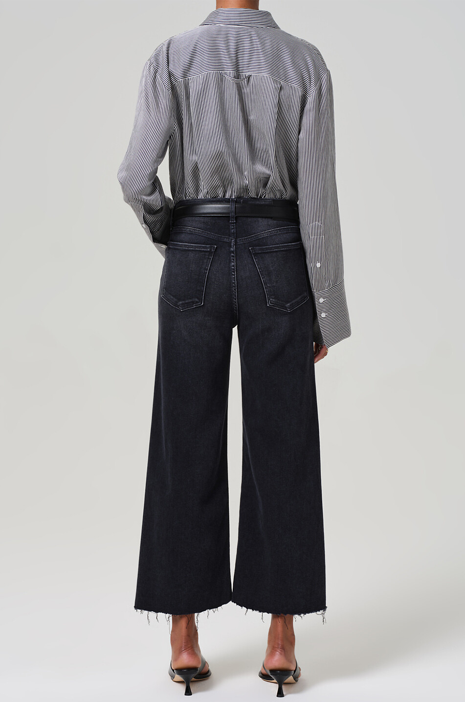 CITIZENS OF HUMANITY Lyra wide-leg jeans Women BLACK 3