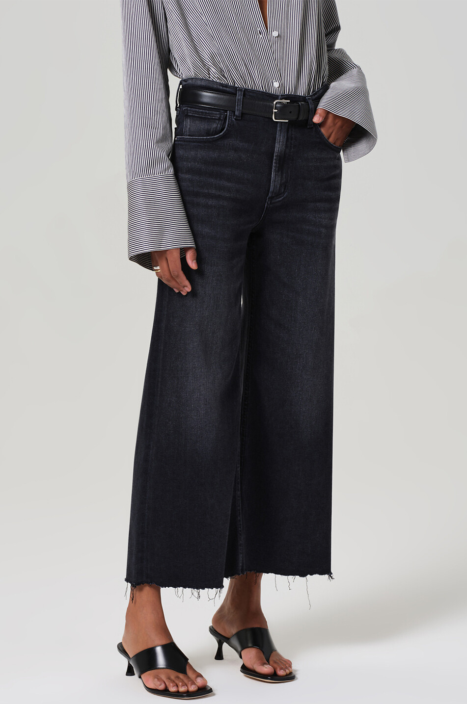 CITIZENS OF HUMANITY Lyra wide-leg jeans Women BLACK 4