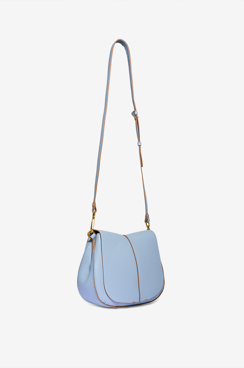 GIANNI CHIARINI Handtasche aus Rindsleder Helena Round Damen HELLBLAU 5