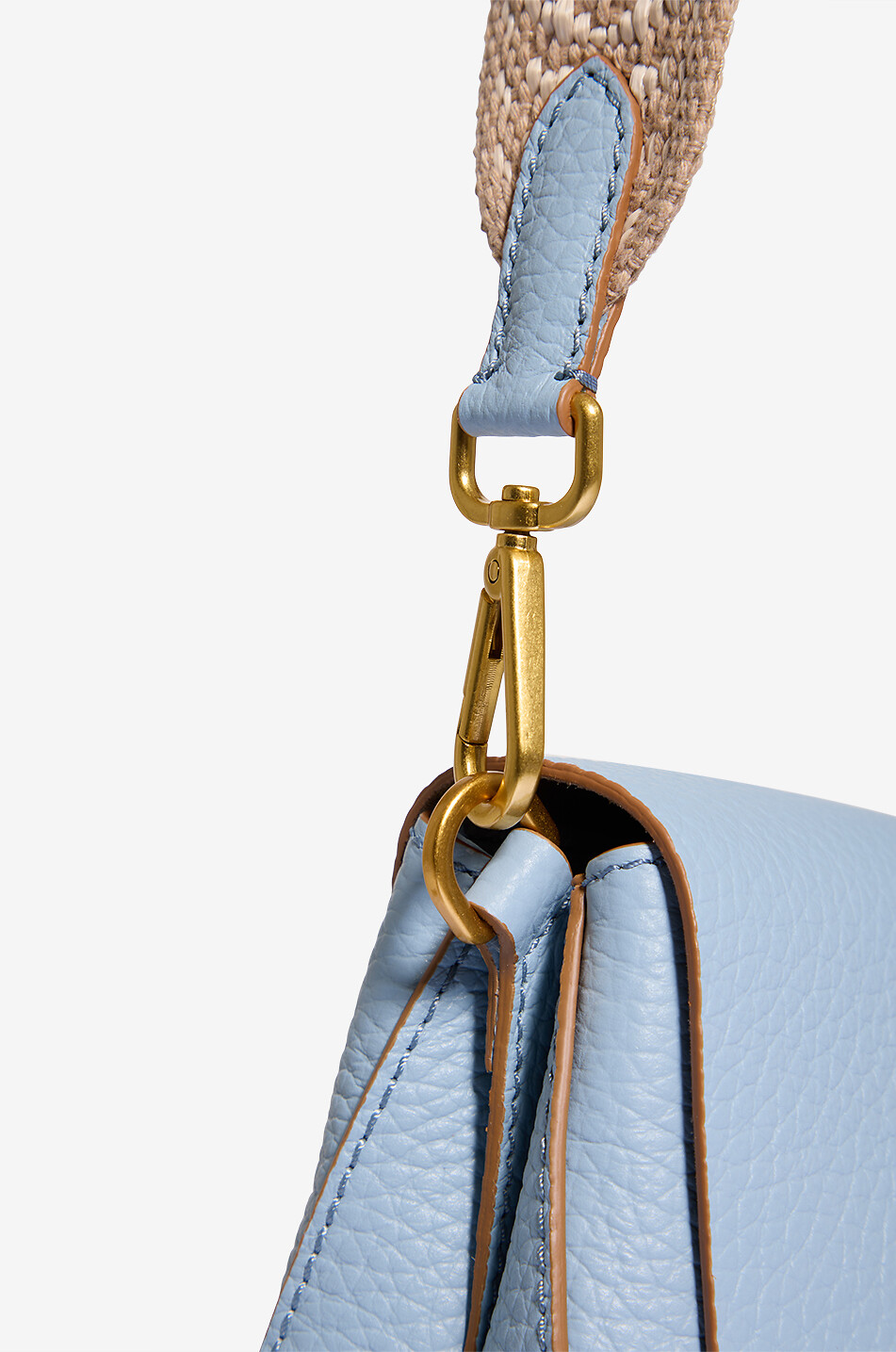 GIANNI CHIARINI Handtasche aus Rindsleder Helena Round Damen HELLBLAU 7