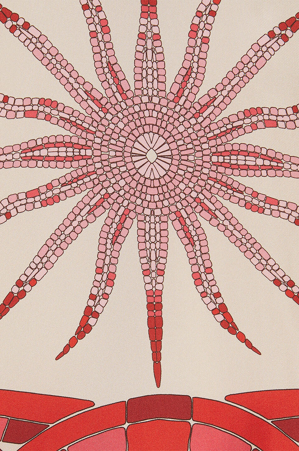 LA DOUBLEJ Hemd aus Seidentwill Foulard Cobra Placée Damen ROT 3