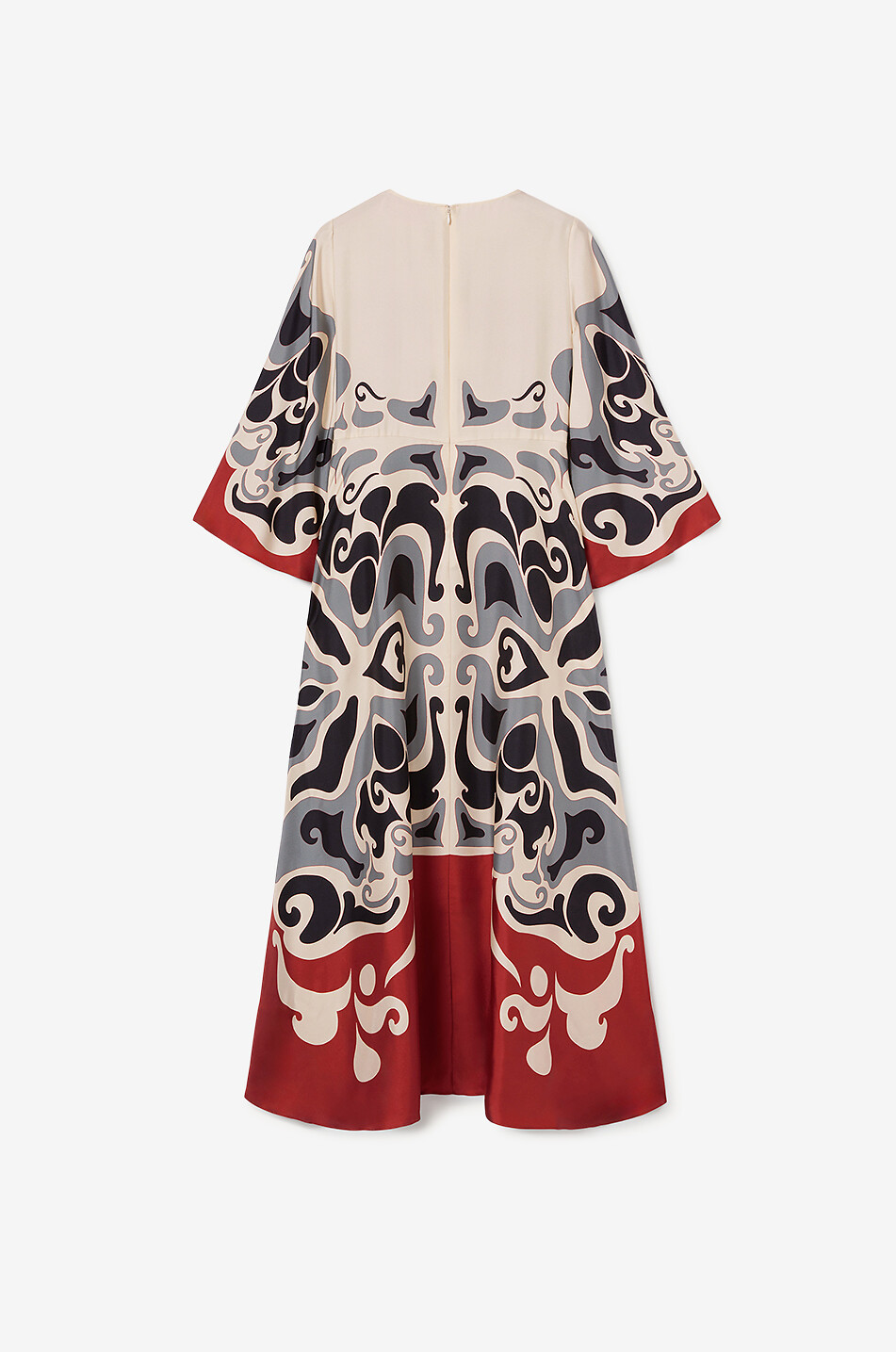 LA DOUBLEJ Robe longue en sergé de soie Long Sorella Phoenix Placée Femme MULTICOLORE 2