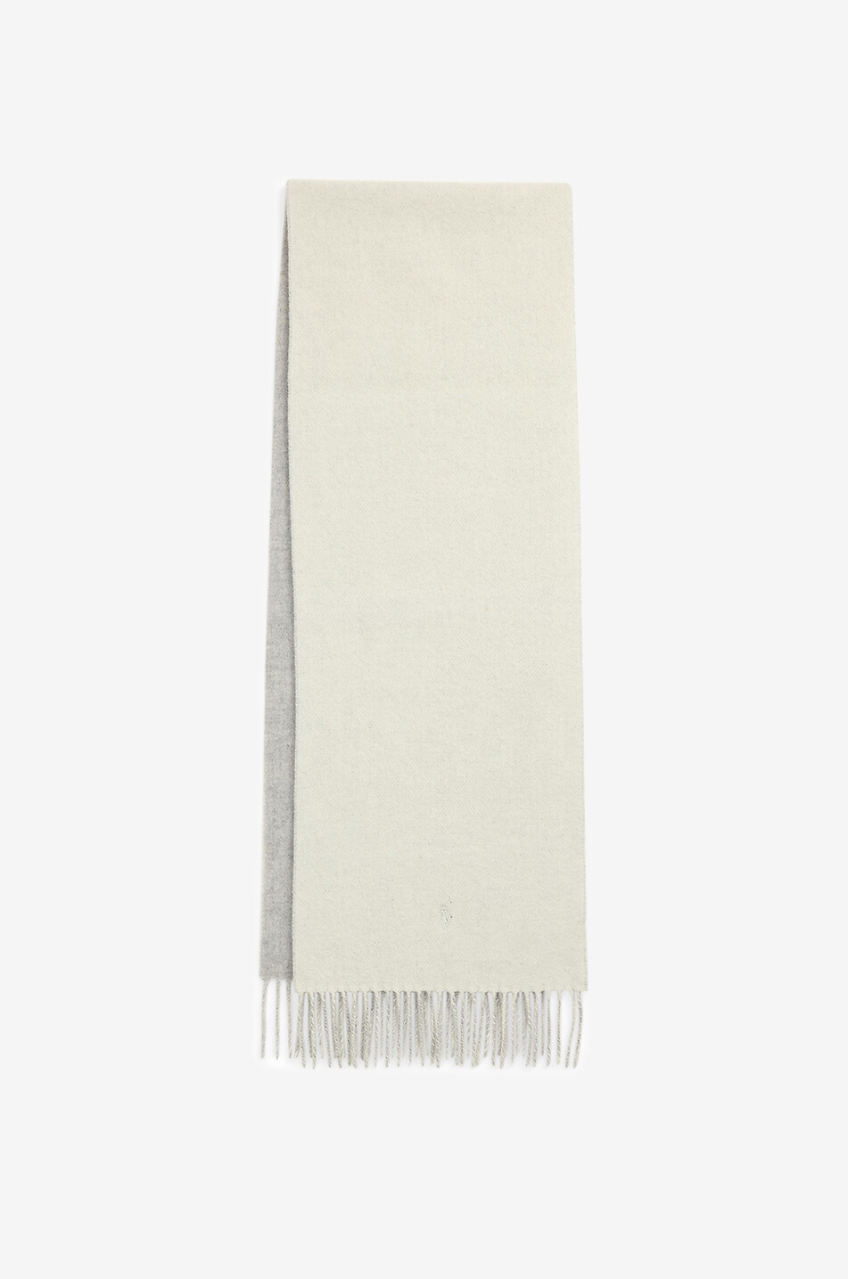 Pony double-face wool fringe-trim scarf - POLO RALPH LAUREN