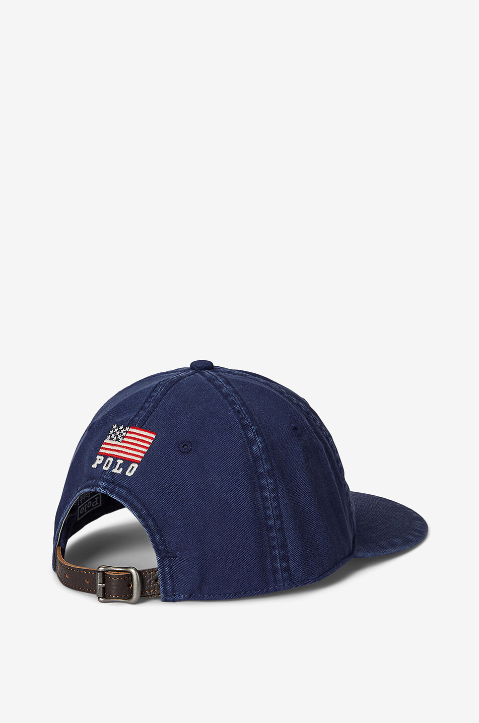 POLO RALPH LAUREN Casquette en denim et cuir USA Homme BLEU FONCE 2