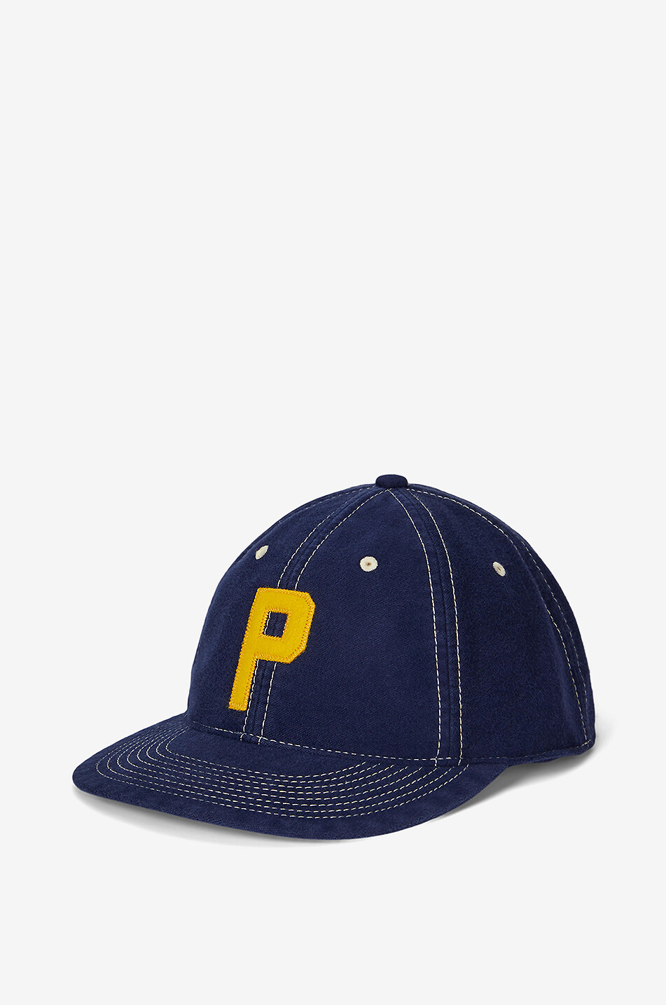POLO RALPH LAUREN Chamois P canvas baseball cap Men DARK BLUE 1