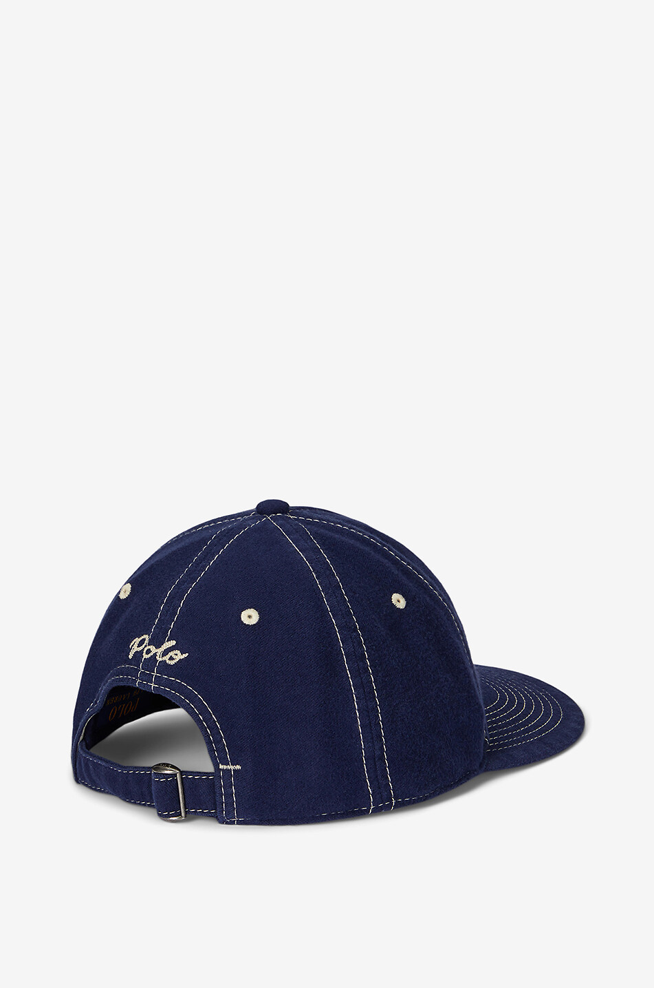POLO RALPH LAUREN Chamois P canvas baseball cap Men DARK BLUE 2