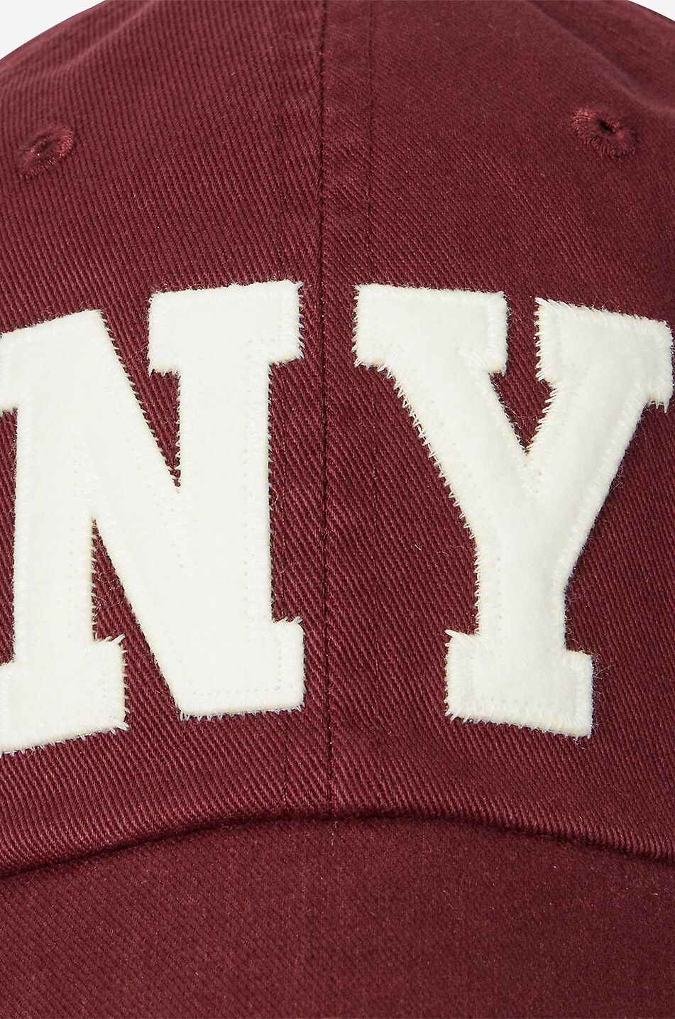 POLO RALPH LAUREN NY Patch cotton twill baseball cap Men DARK RED 3