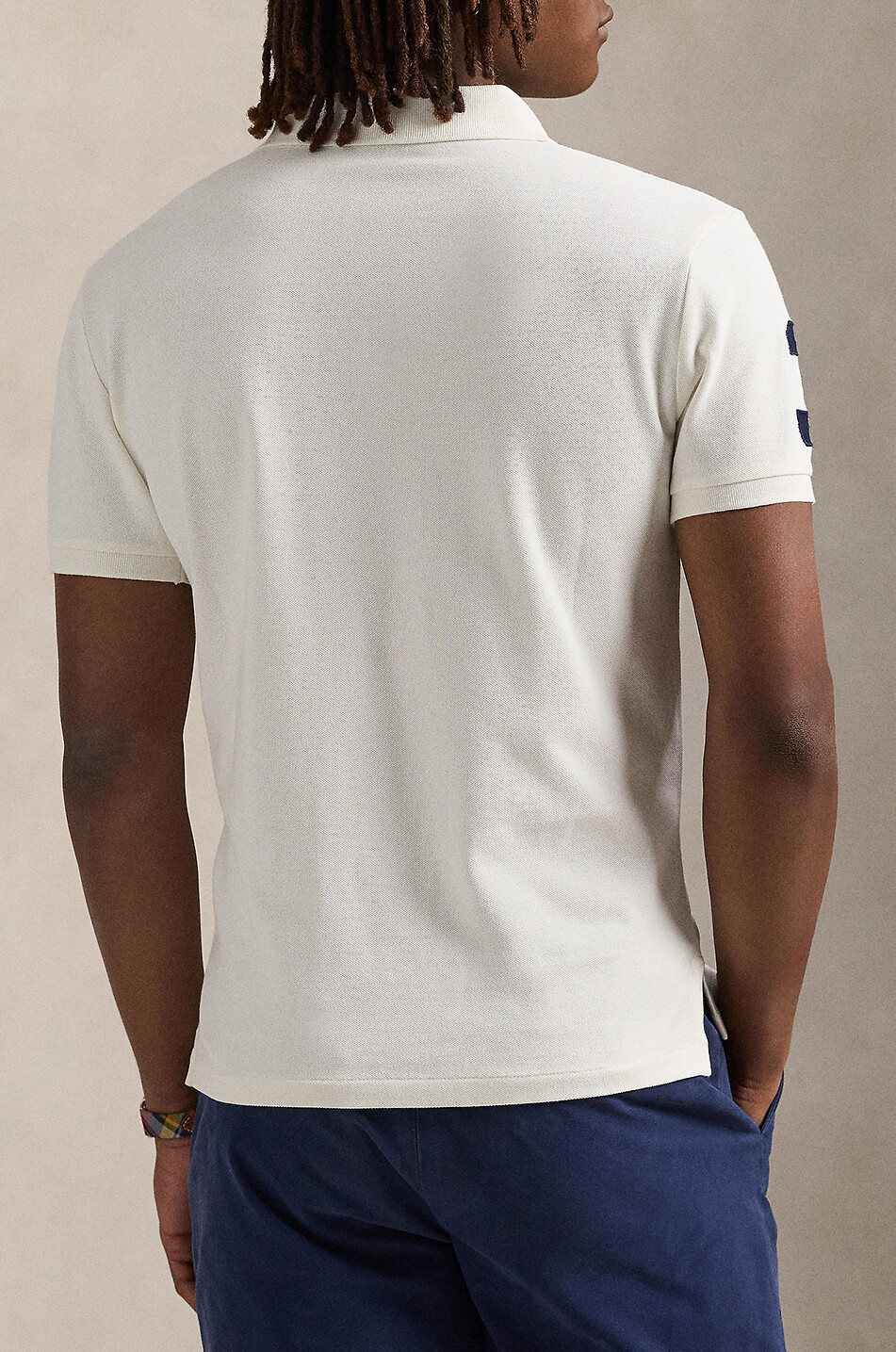 POLO RALPH LAUREN Big Pony Custom Slim short-sleeved polo shirt Men WHITE 3