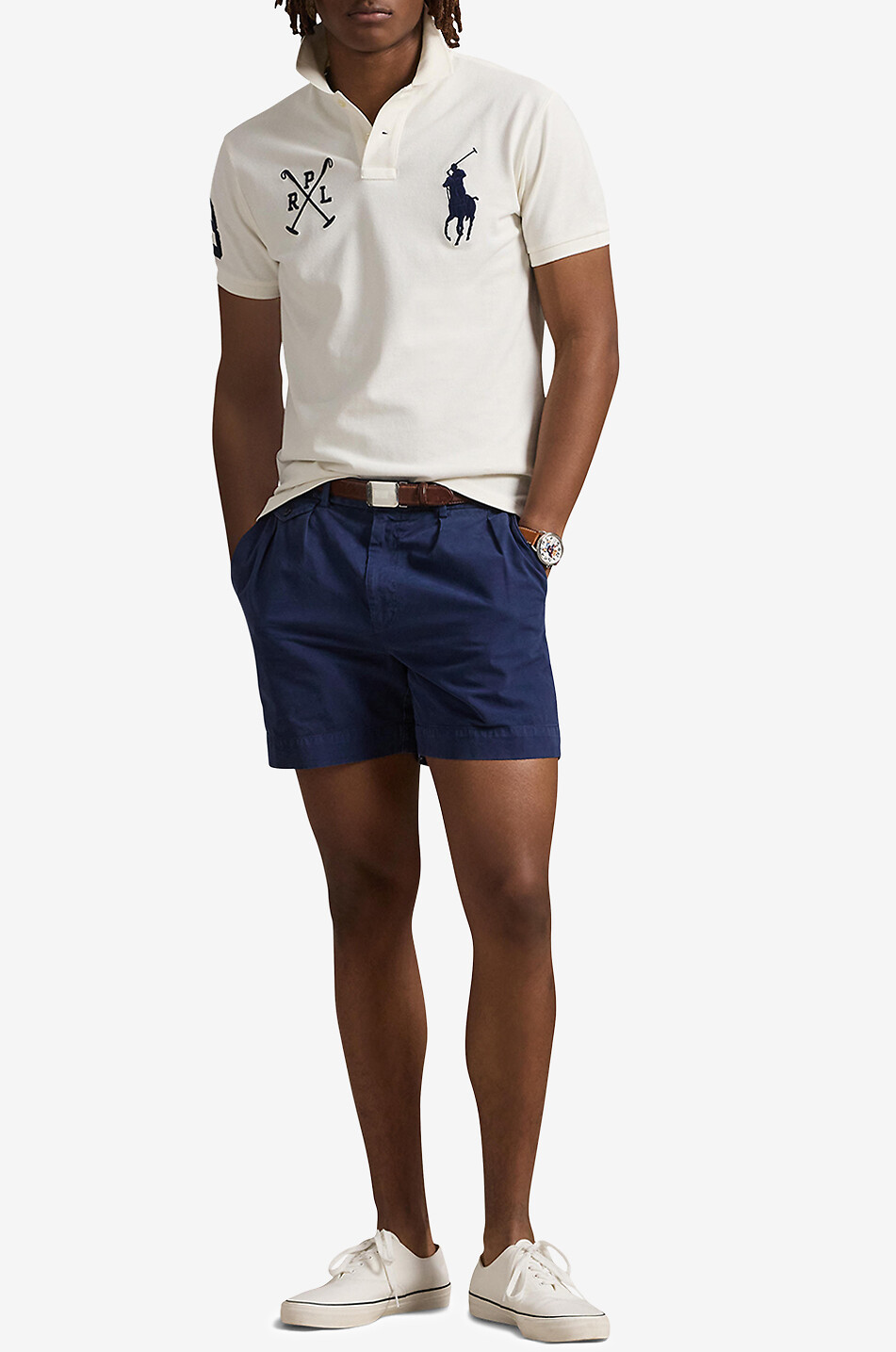 POLO RALPH LAUREN Big Pony Custom Slim short-sleeved polo shirt Men WHITE 4