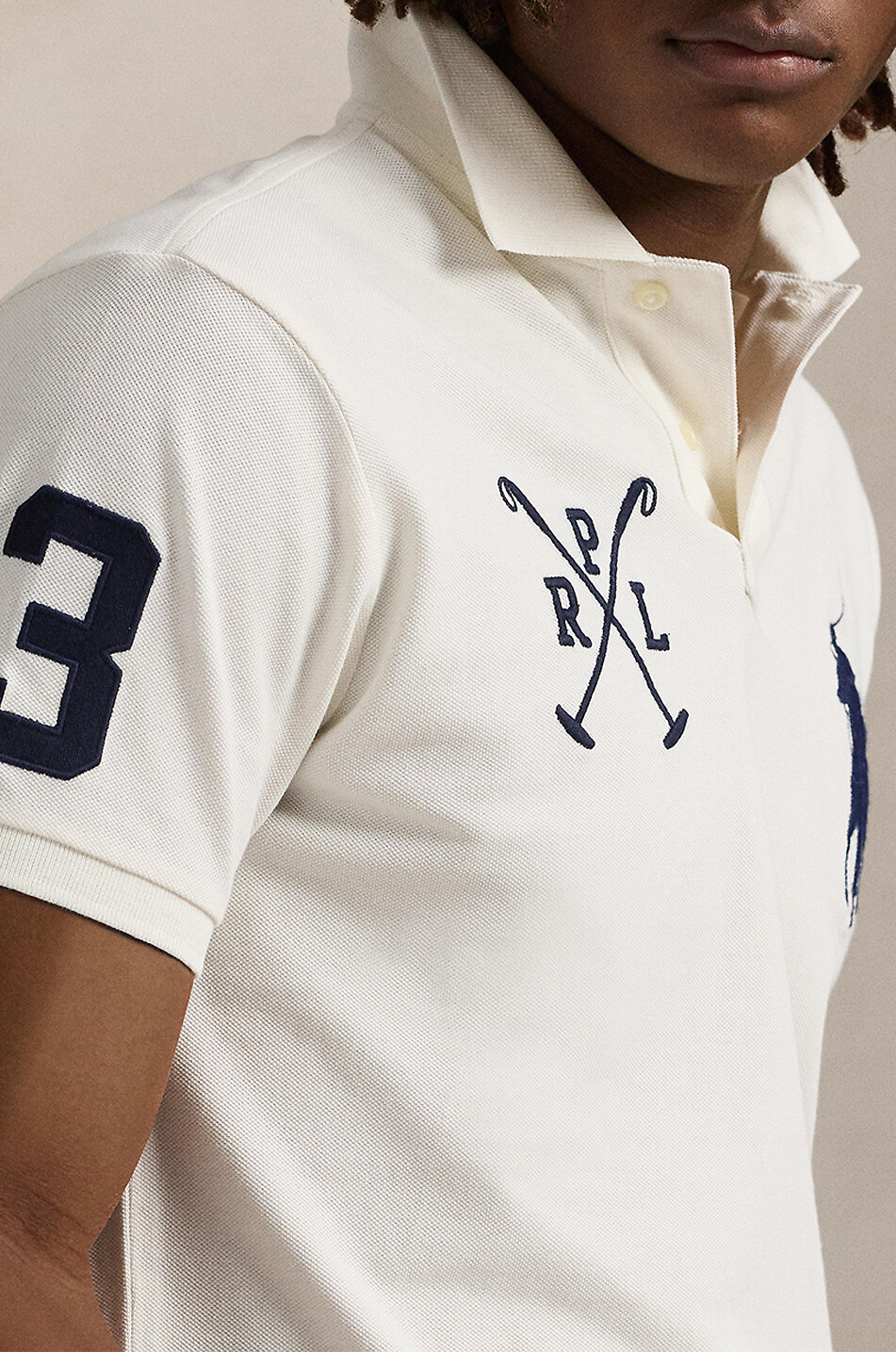 POLO RALPH LAUREN Big Pony Custom Slim short-sleeved polo shirt Men WHITE 5