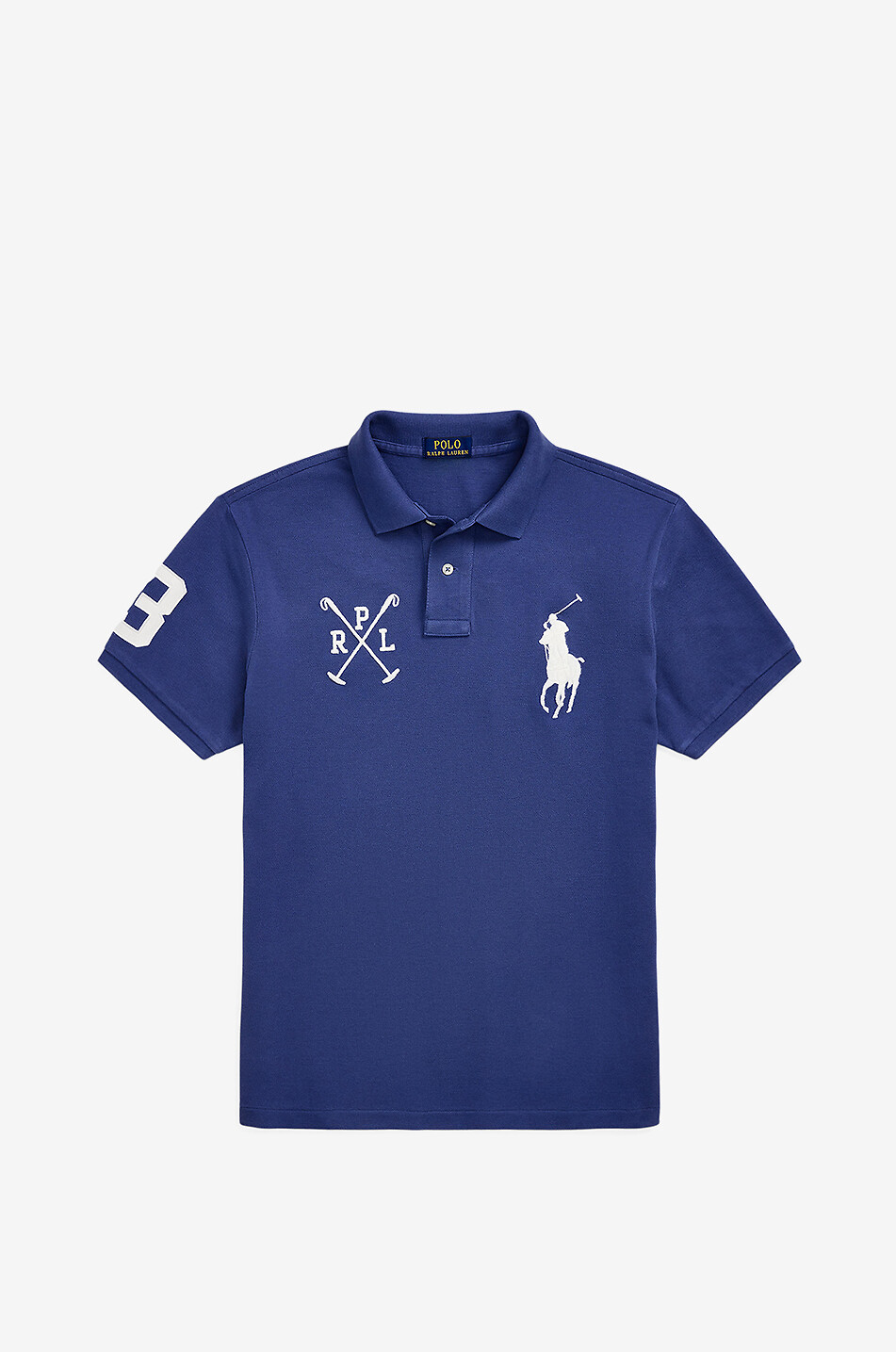 POLO RALPH LAUREN Polo à manches courtes Big Pony Custom Slim Homme BLEU FONCE 1