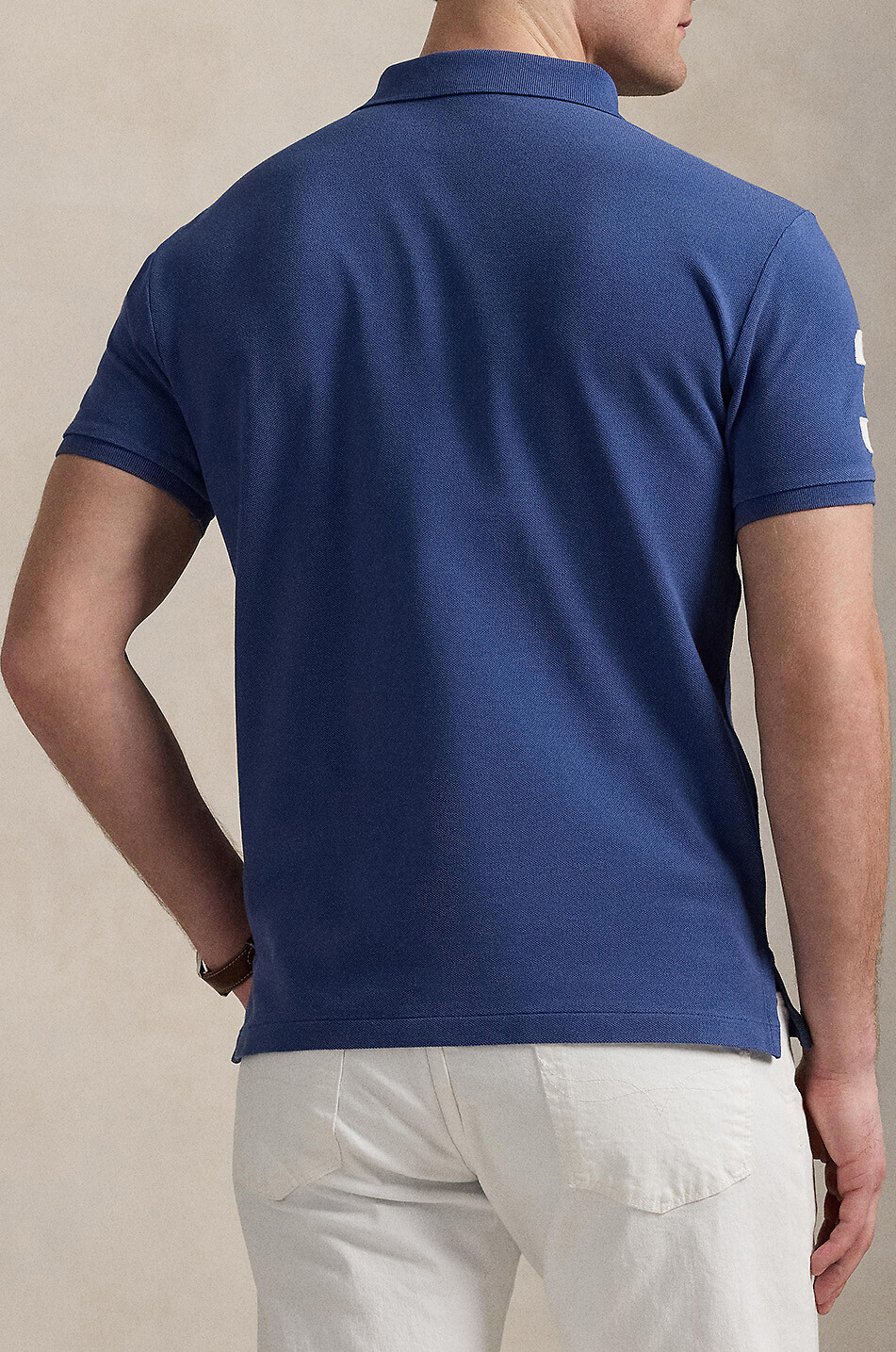 POLO RALPH LAUREN Polo à manches courtes Big Pony Custom Slim Homme BLEU FONCE 3