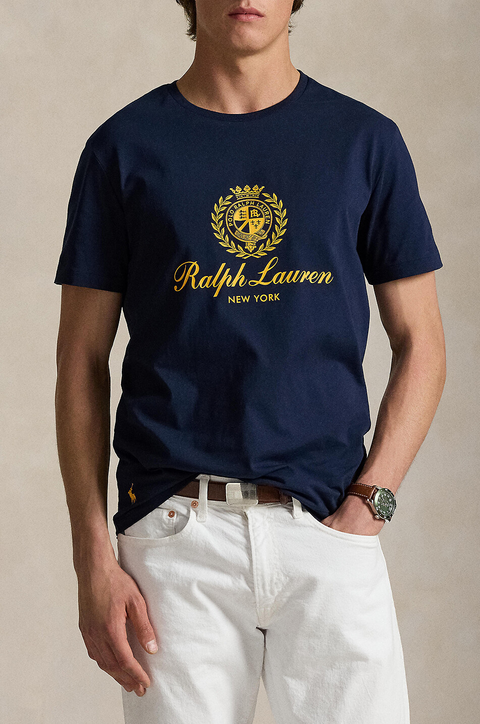 T-shirt à manches courtes Standard Fit Polo Crest POLO RALPH