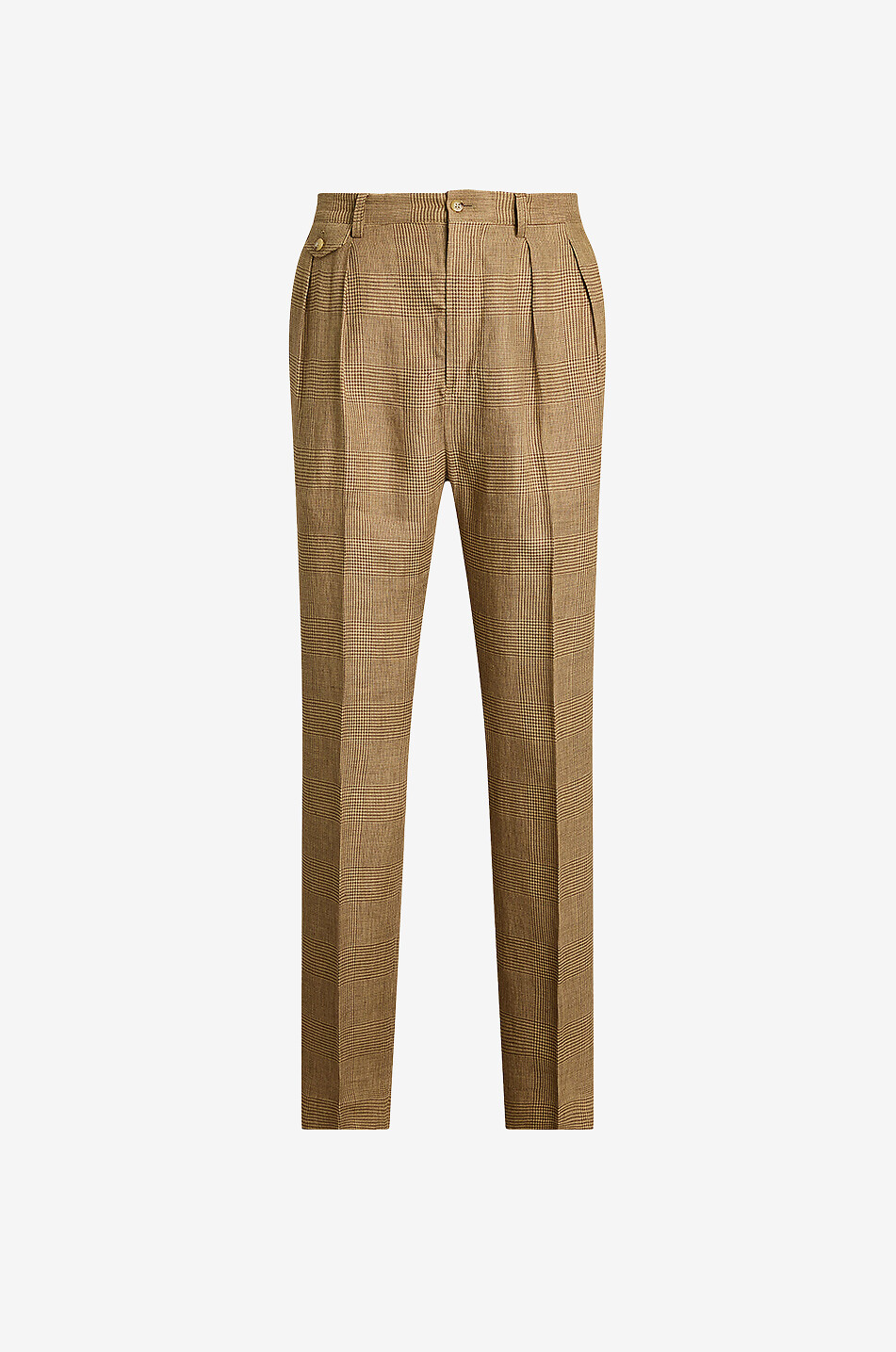 POLO RALPH LAUREN Pantalon à pinces motif Prince-de-Galles Whitman Homme MARRON 1