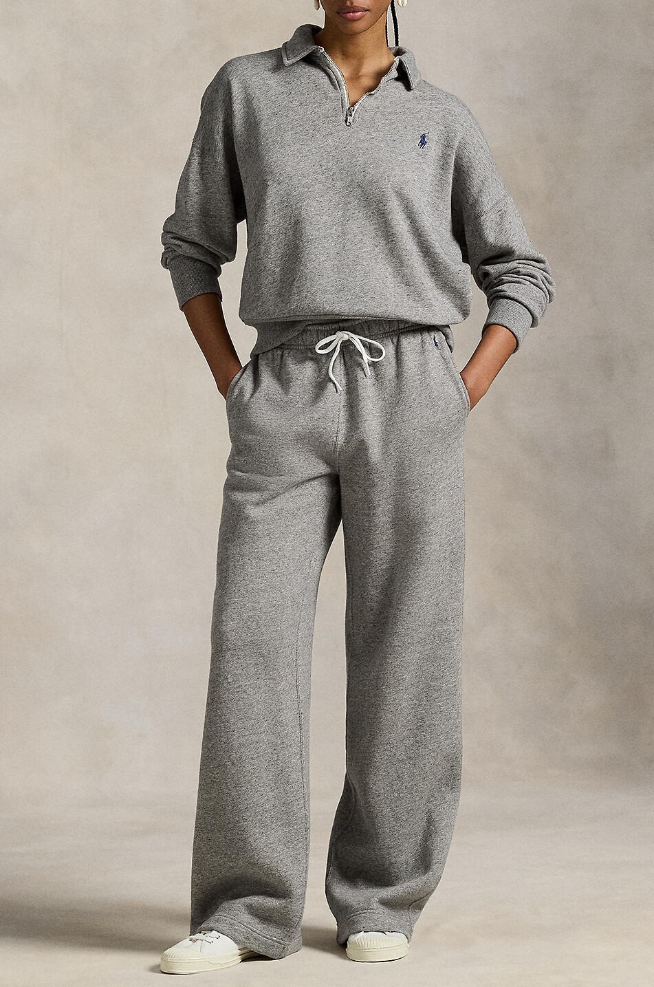 POLO RALPH LAUREN Pantalon de jogging large en molleton Pony Femme GRIS FONCÉ 5