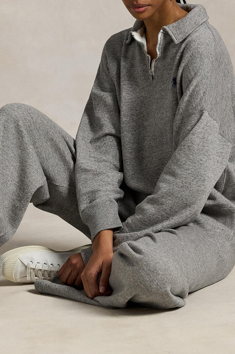 POLO RALPH LAUREN Pantalon de jogging large en molleton Pony Femme GRIS FONCÉ 6