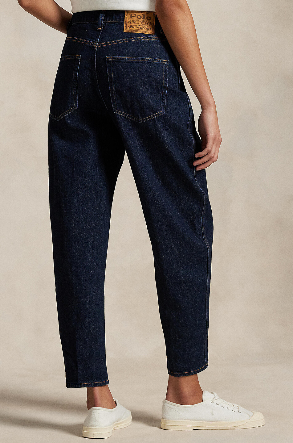 POLO RALPH LAUREN Curved Tapered Kelilah Wash dark-washed carrot jeans Women BLUE 5