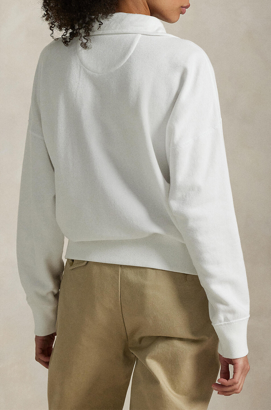 POLO RALPH LAUREN Pony half-zip sweatshirt Women WHITE 3