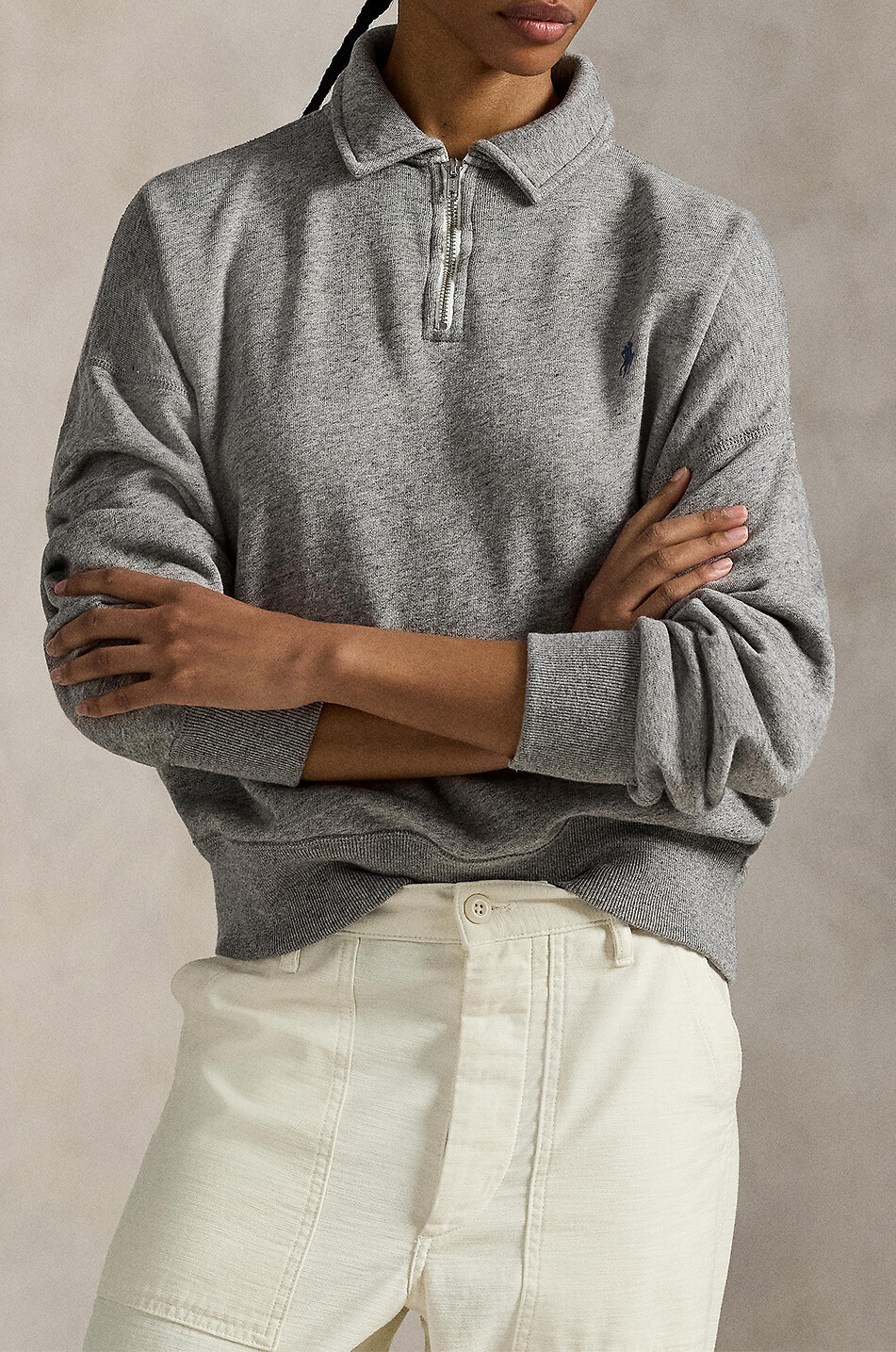 Pony half-zip sweatshirt