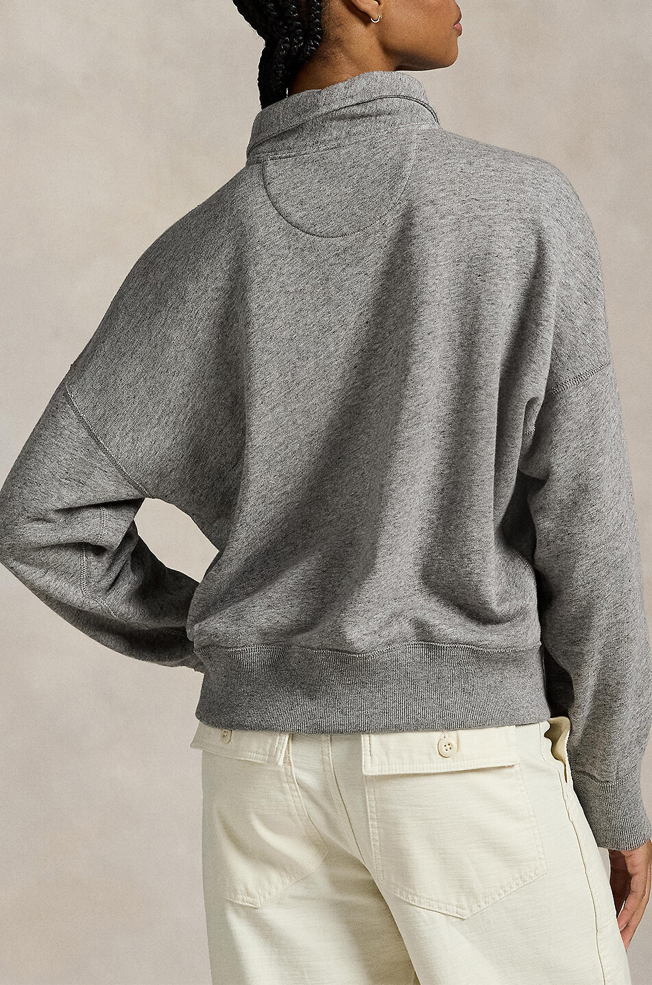 POLO RALPH LAUREN Pony half-zip sweatshirt Women GREY 3