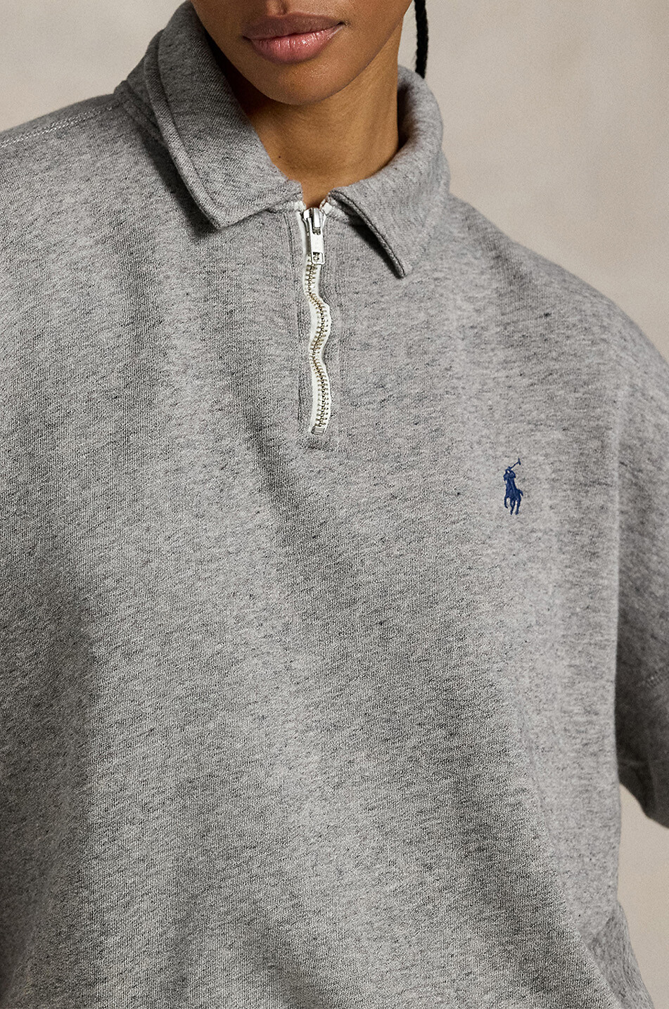 POLO RALPH LAUREN Pony half-zip sweatshirt Women GREY 5