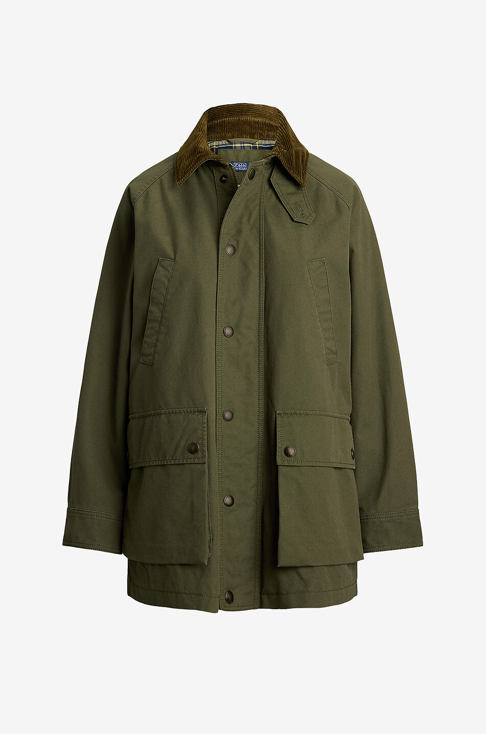 Utility lightweight cotton canvas parka