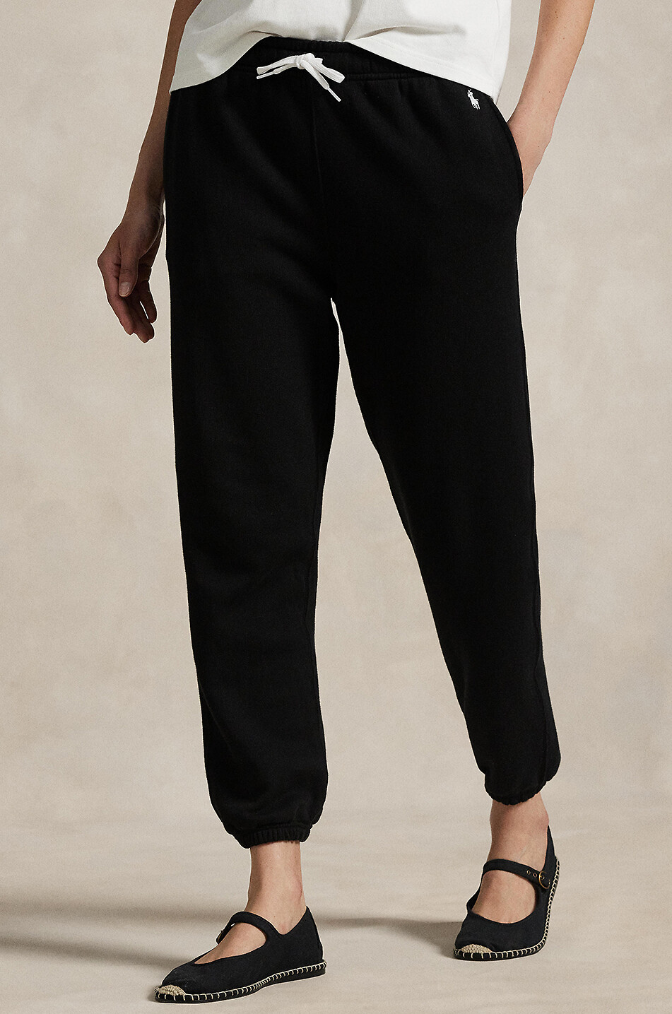 POLO RALPH LAUREN Pantalon de jogging en molleton léger Pony Femme NOIR 2
